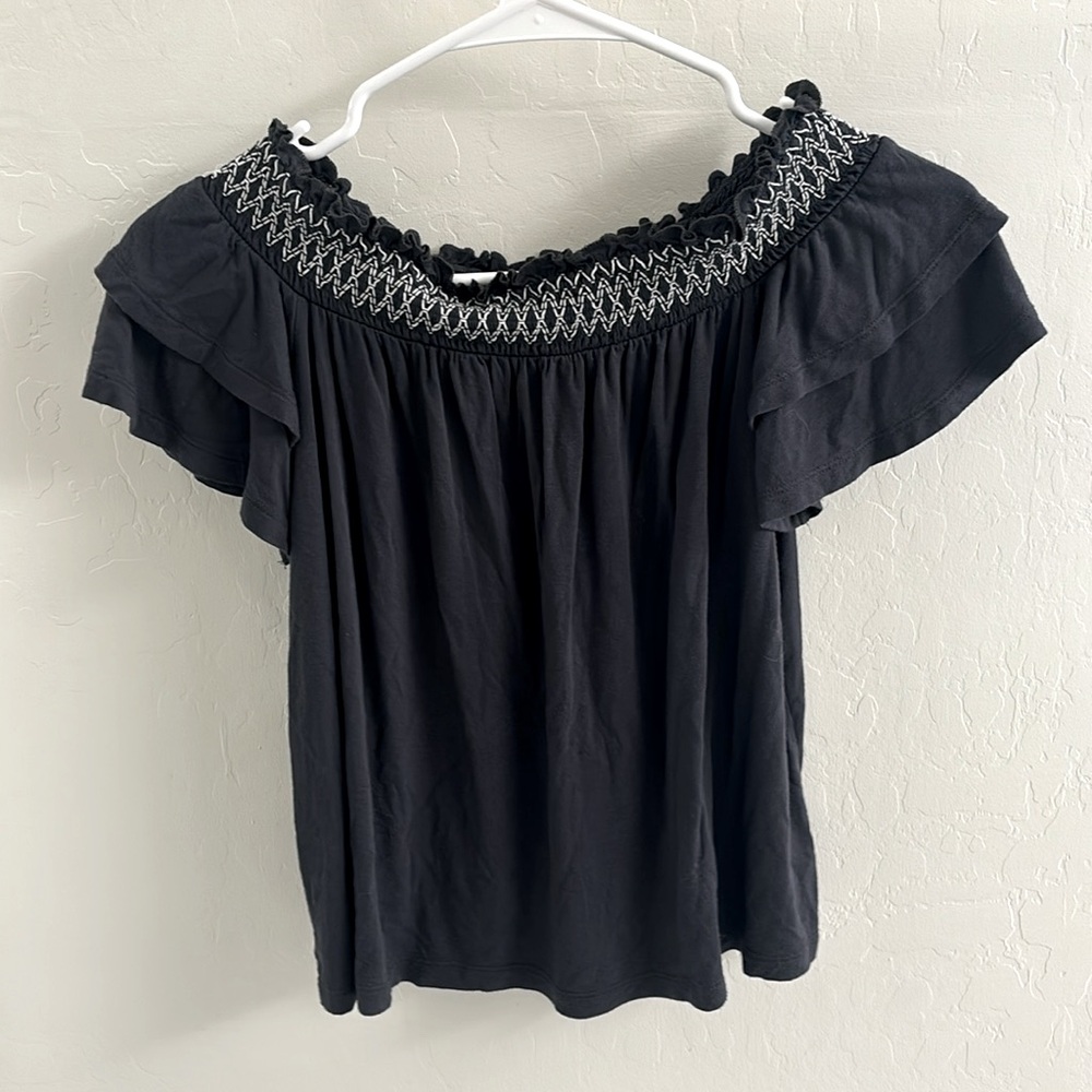 American Eagle Outfitters / Size extra small / XS / Off the shoulder / Dark Blue